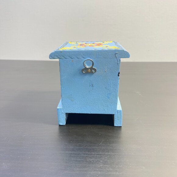Hand Painted Wood and Ceramic Drawer Jewellery Box, Trinket Storage, Handmade. - Picture 10 of 10